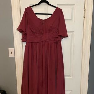 Floor length Bridesmaid Dress